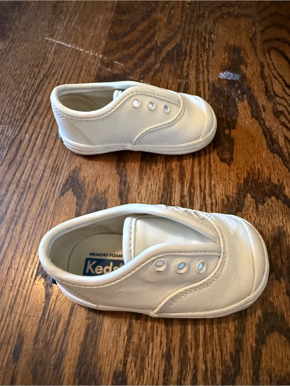 Keds White Slip-On Toddler Canvas Shoes